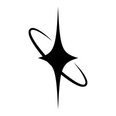 Collection of sparkling y2k vector frame geometric elements circle.