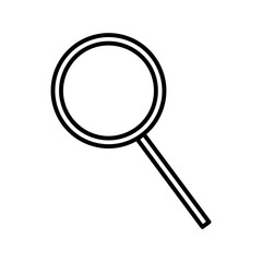 Magnifier line icon. Search outline sign. Editable stroke. Vector graphics