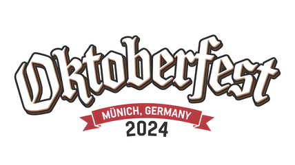 Oktoberfest 2024 logo with traditional Munich, Germany theme