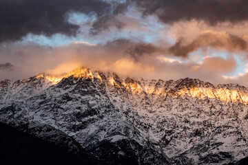 mountain of dhuladhar himachal pardesh india