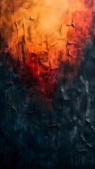 Abstract Gradient Background in Black, Teal Blue and Orange Rough Texture. for Banner Poster, Cover or Header Design