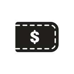 Wallet icon logo design template isolated illustration