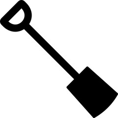 shovel icon vector symbol template on white background