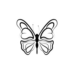 Butterfly style y2k, painted lady butterfly icon