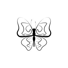 Butterfly style y2k, painted lady butterfly icon