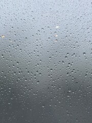 water drops on glass