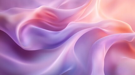 Fototapeta premium A soft, flowing fabric in pastel colors, creating a serene and calming visual effect.