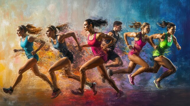 vibrant, energetic, image of athletes, fitness gurus, wellness, healthy, health, workout, exercise, running, high intensity interval training, HIIT, tabata, dance, aerobic