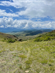 Summer landscape, Mountain Altai. Picturesque place in the mountains. 