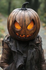 Children in spooky costumes enjoy a night of trick-or-treating under the harvest moon’s glow