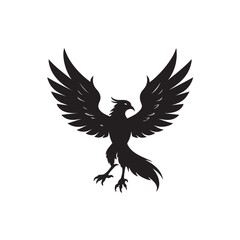 Bird black silhouette clip art