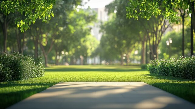 Blur background outdoor recreation public park in urban city in morning. outdoor. Illustrations