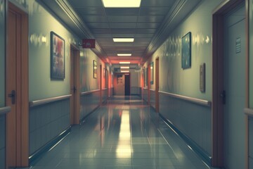 corridor in the airport