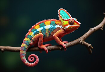 Obraz premium Colorful Panther Chameleon