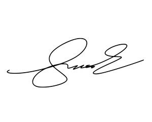 Abstract signature ideas starting with the first letter S. Vector with transparent background or alpha channel.