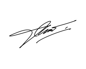 Abstract signature ideas for documents. Vector with transparent background.