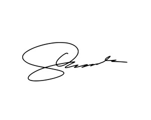 Abstract signature ideas starting with the first letter S. Vector with transparent background or alpha channel.