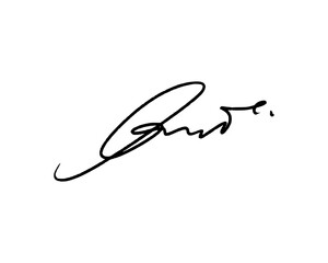 Fototapeta premium Abstract signature ideas for documents. Vector with transparent background.