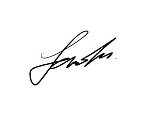 Abstract signature ideas for documents. Vector with transparent background.