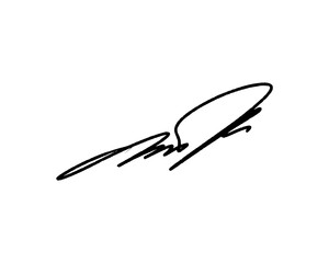 Abstract signature ideas for documents. Vector with transparent background.