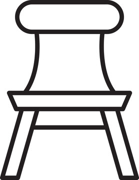 recommend clip art: Chair Icon Line Art