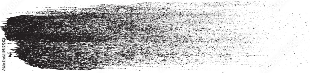 Fototapete Distress textured banner with noise edges.Vector roller paint. Place overlay, distressed texture over any object to create noise effect .Design element with distressed surface, and grainy edges