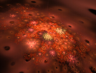 Imaginatory fractal abstract background Image