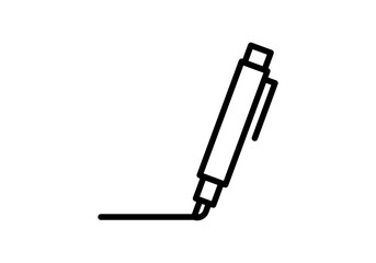 Icono negro de marcador o rotulador