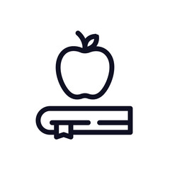 School & Student Icon Outline Style