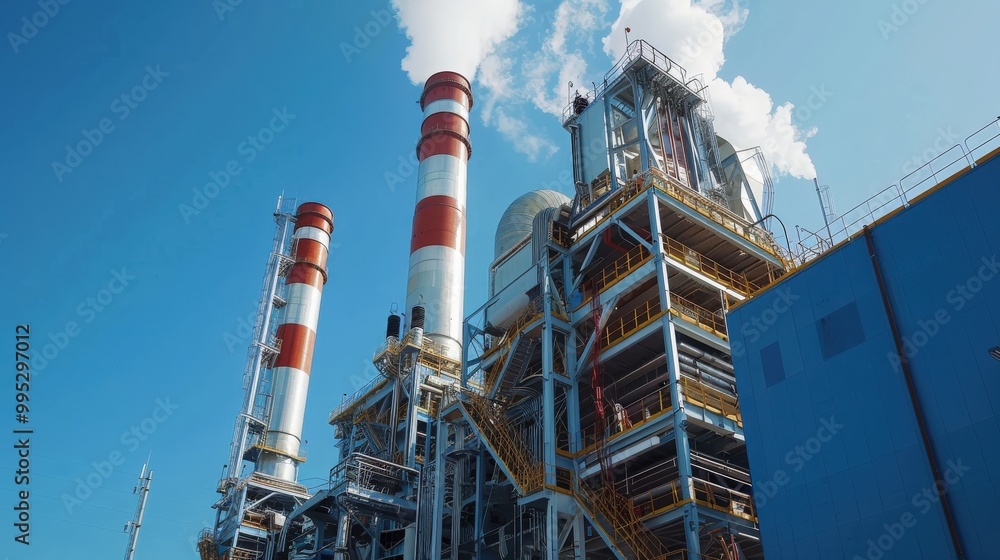 Poster explain the concept of energy efficiency improvements in power plant operations