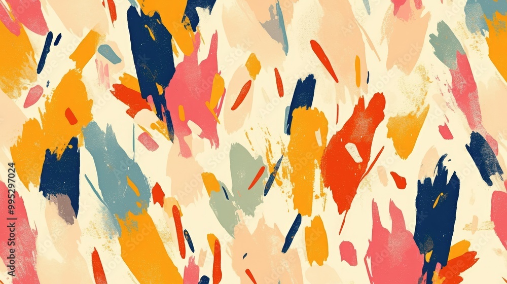 Poster hand drawn hipster brush pattern vector illustration suitable for various applications like wrapping