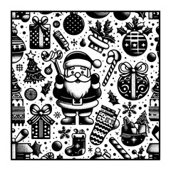 merry christmas snowflake background