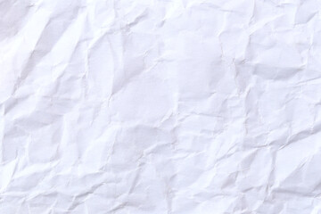 Crumpled White Paper Texture for Backgrounds and Designs
