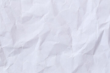 Crumpled White Paper Background for Design Use