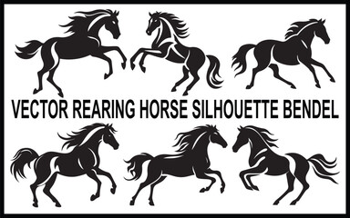 horse vector rearing horse silhouette bendel eps