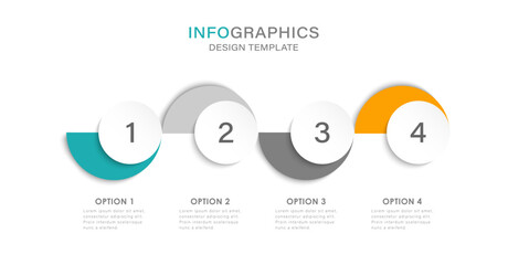 Infographic design template with place for text. Vector illustration.