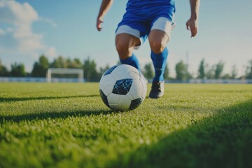 Obraz premium attacking football
