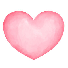 pink heart cartoon watercolor valentine 