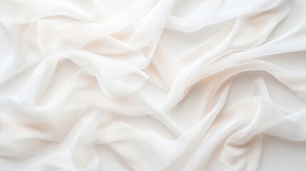 Obraz premium Soft White Fabric Texture Background for Design Use