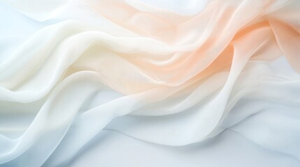 Obraz premium Flowing Soft Fabric in Gentle Pastel Tones