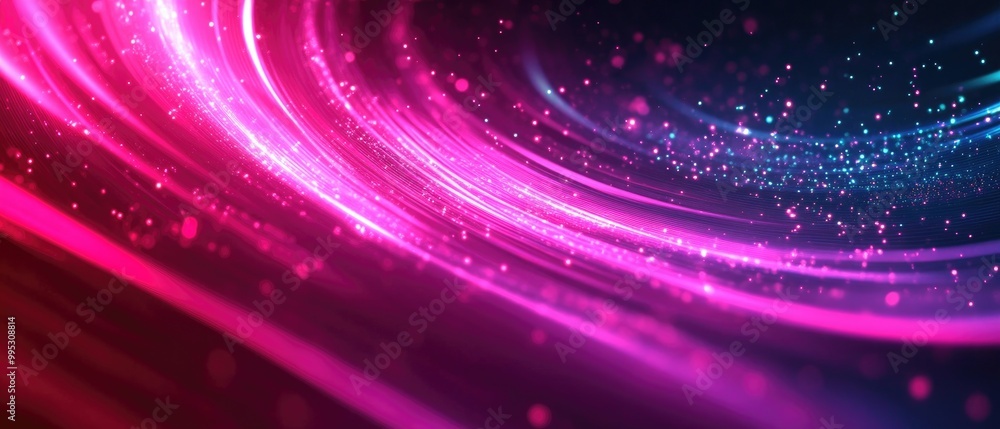 Poster vibrant neon motion background with an abstract design creating a visually stunning effect
