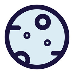Fototapeta premium moon icon for illustration