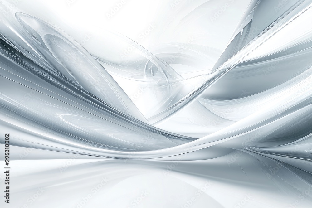 Poster elegant and contemporary abstract digital graphic design background in soft shades of gray and white