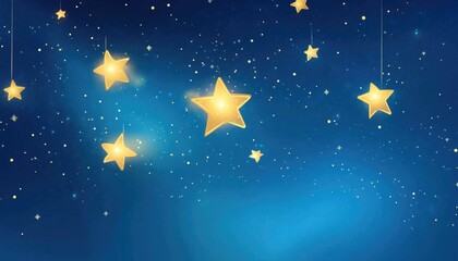 Light blue 2D cartoon backdrop featuring galaxy stars Contemporary abstract illustration showcasing Big Dipper stars Creative design suitable for business advertising