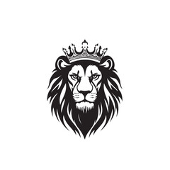 Lion With Crown Logo Design