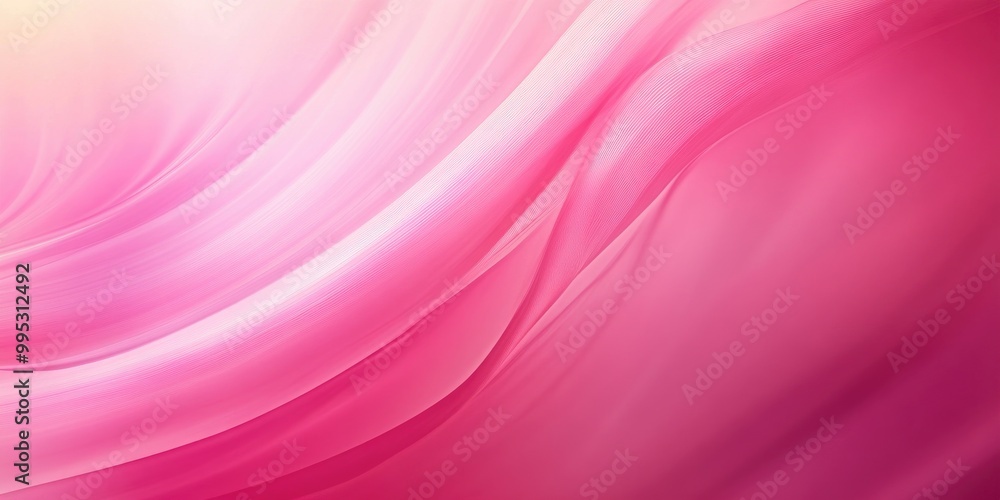 Poster abstract pink gradient background with a blurred design
