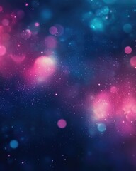 Obraz premium Dark pink and blue 2D cartoon layout featuring cosmic stars A blurred decorative design in a simple style with galaxy motifs suitable for futuristic advertisements and booklets