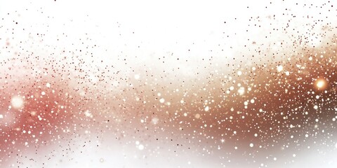 Fototapeta premium Abstract particle effect for an elegant greeting card Features a sparkling texture with snow and stars against a white backdrop