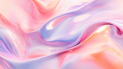 Obraz premium Pastel graphic illustration featuring a glossy finish This beautifully painted abstract surface design includes banners and copy space for text serving as an appealing background texture