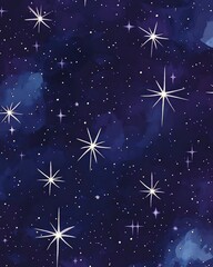 Dark purple 2D cartoon template featuring space stars A modern abstract design showcasing Big Dipper stars ideal for cosmic backgrounds